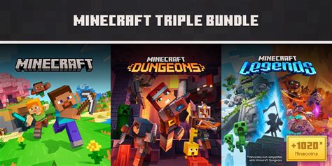 Minecraft Triple Bundle: Minecraft, Minecraft Dungeons, and .